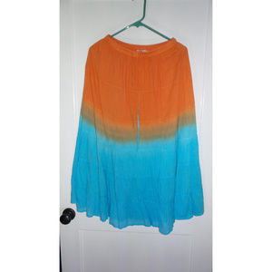 Provogue Orange & Blue Skirt Medium NEW